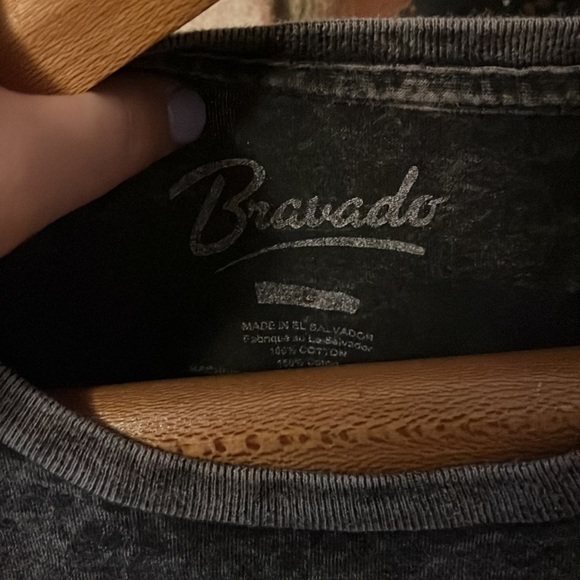 Bravado Guns N Roses Acid Wash Charcoal Gray T Shirt Graphic Tee Mens Size Lg - Picture 3 of 3